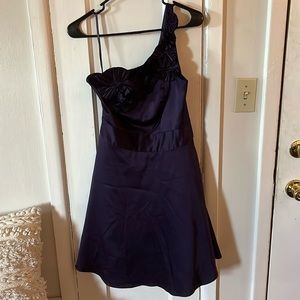 The Limited One-Shoulder Purple Dress